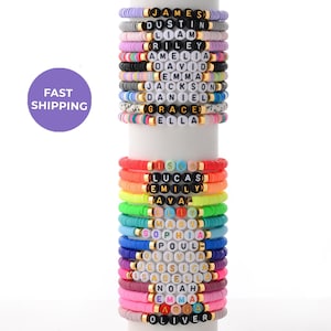 Custom Name Beaded Bracelet |Personalized Name Bracelet |  Handmade Jewelry | Friendship Bracelets |  Bracelet Exchange | Summer Bracelet