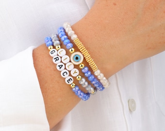 Crystal Bracelet |  Friendship Bracelet  |  Healing Crystals Bracelet | Crystal Gemstone Bracelets ,Gift for her
