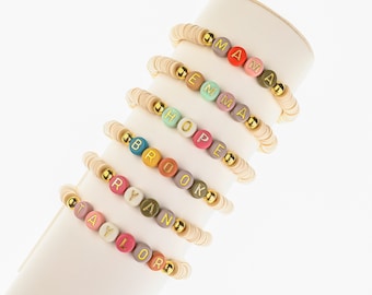 Custom Name Beaded Bracelet  | Valentine's Day Gift For Her | Mom Bracelet | Beaded Bracelet