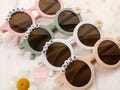 Floral Daisy Girls Personalized Name Sunglasses | Toddler Gift | Kids Gift | Babies Gift | Baby Girl Personalized Birthday Gift Sunglasses