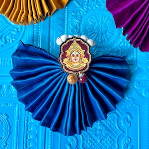 5 pack - Blouse Piece with Haldi Kumkum/Thambulam set Devi Ammavaru Amman Face