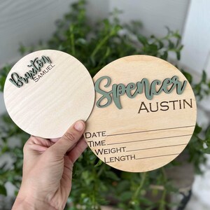 Baby Announcement, Hospital Footprint Sign, Baby Footprint Sign for hospital, Baby Birth Stat Sign, Newborn Announcement Sign