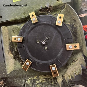 6 knife disc for Segway Navimow H series H500E, H800E, H1500E & H3000E-VF 6 blade knife plate Made in Germany image 6