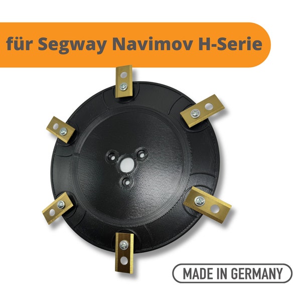 Disco de 6 cuchillas para Segway Navimow serie H (H500E, H800E, H1500E y H3000E-VF) Placa de cuchillas de 6 hojas - Fabricado en Alemania