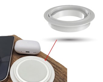 Voor Apple MagSafe-oplader - inbouw-doe-het-zelf-installatieframe voor bureaus, nachtkastjes... V02 voor iPhone 17, 17 Pro, Pro Max, 12, 13, 14, 15 en nog veel meer.