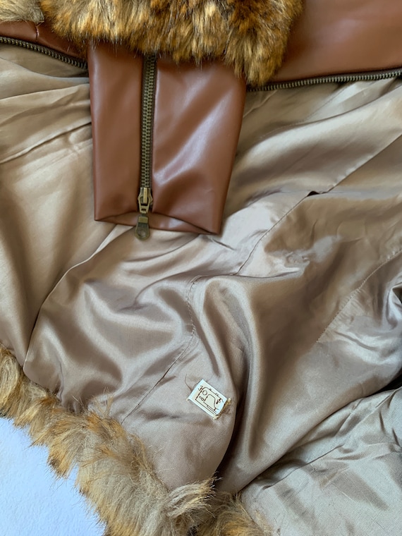 Brown vintage penny lane Afghan coat with corset … - image 6