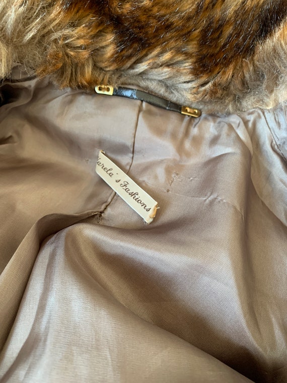 Brown vintage penny lane Afghan coat with corset … - image 3