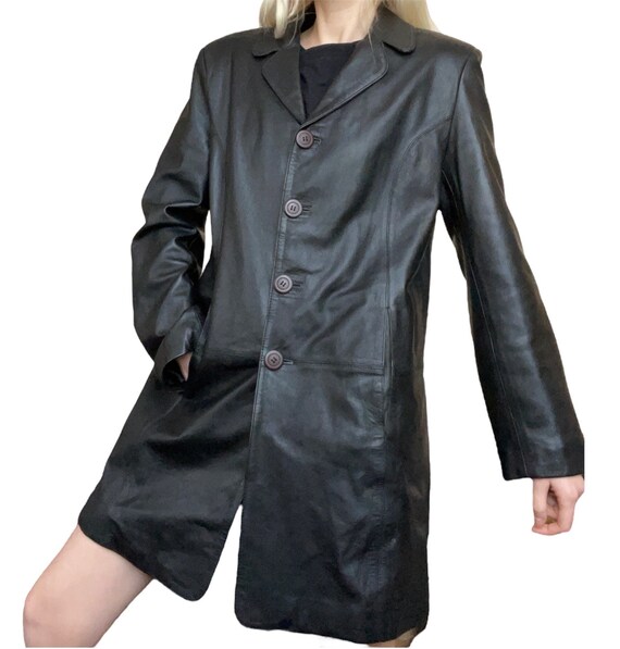 archive leather jacket grunge y2k