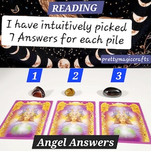 Angel Answers Paranormale lezing, Angel Answers-kaartlezen, hetzelfde uur - zeven schriftelijke antwoorden - beschrijving lezen