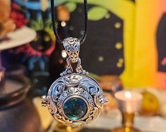 Amulette de protection, pendentif de collier mur de protection ardent spirituel | Amulette, talisman de sorcière aux herbes