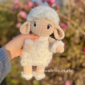WOOLLY the lamb Crochet Pattern Sheep Snuggler Sheep comforter Crochet Tutorial Pattern image 10
