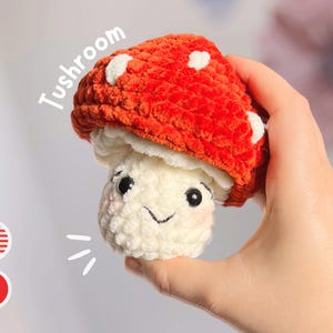 Cogumelo Tushroom the Cheeky - Padrão de crochê SEM COSTURA - Amigurumi fácil e engraçado - PDF
