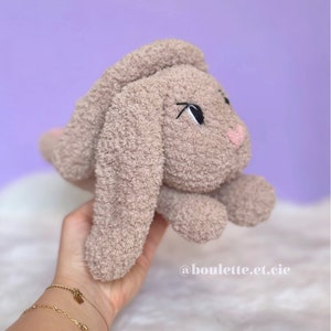 Blue the Lazy Bunny Crochet Pattern Lapine Crochet Pattern PDF Amigurumi Pattern image 9