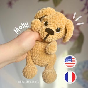 Molly, a cachorrinha mole - PDF Padrão de crochê - Cachorro / Molly, a cachorrinha mole - PDF Tutorial de crochê - Cachorro - Amigurumi