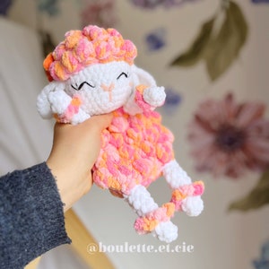 WOOLLY the lamb Crochet Pattern Sheep Snuggler Sheep comforter Crochet Tutorial Pattern image 6