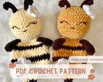 Daisy Bee - PDF Crochet Pattern - Easy Bee Snuggler - Amigurumi - Bee Comforter - Baby Crochet