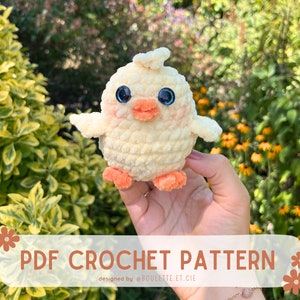 Chubby Chicken and Chick Easy Crochet Poule Potelée Poussin Tutoriel de Crochet Facile image 2