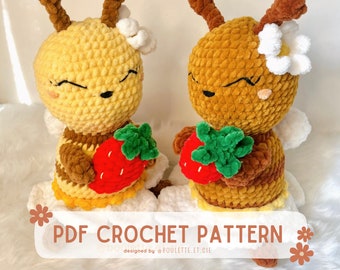 DAISY, the Stuffie - Crochet Pattern | Bee Stuffie | Daisy, la peluche abeille | Tutoriel Crochet |