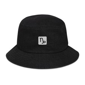 Capricorn Denim Bucket Hat image 5