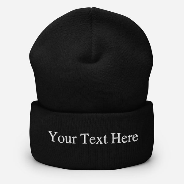 Custom Text Beanie