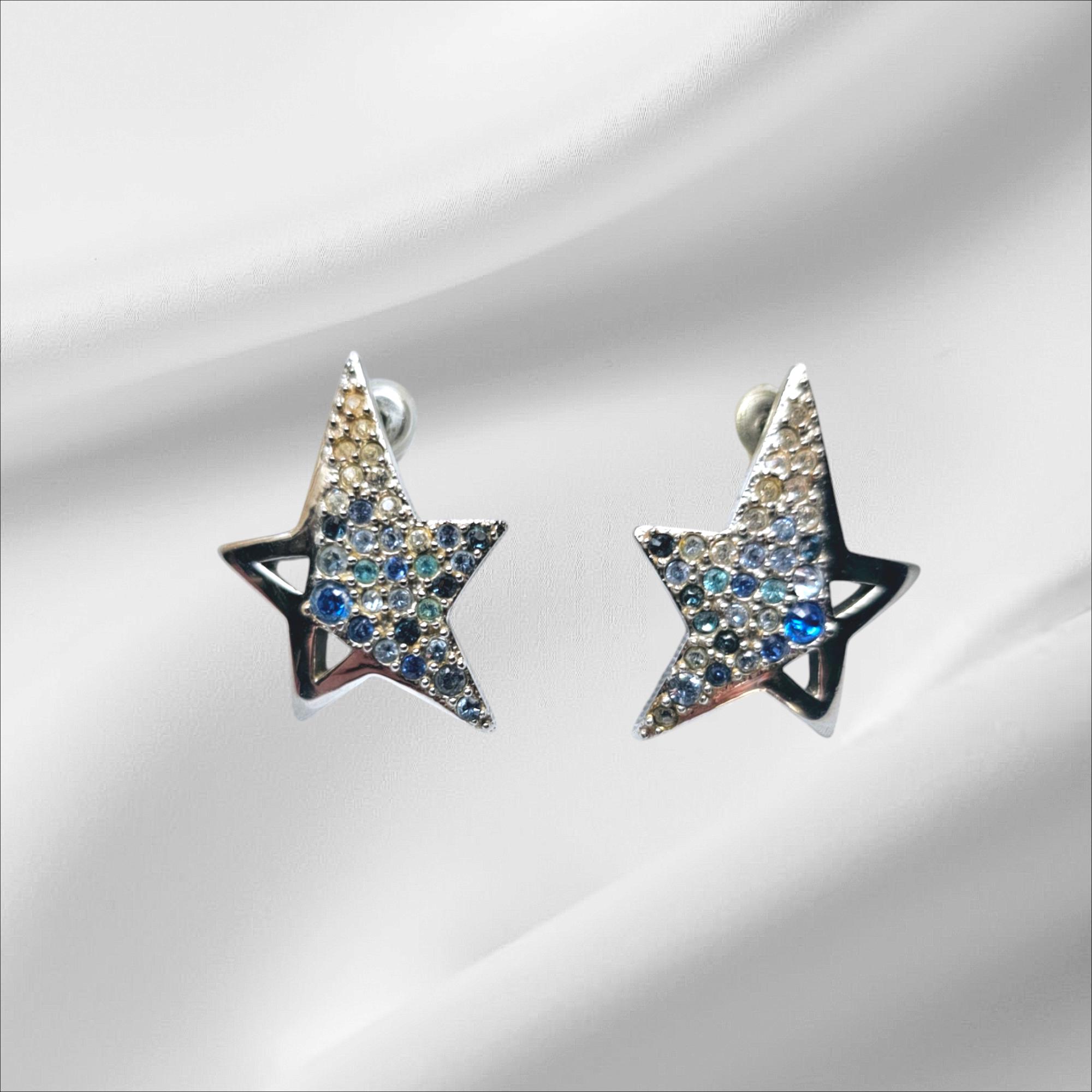 Thierry Mugler ゴールド ブルー ネックレス イヤリング 2点 Thierry Mugler ゴールド ブルー ネックレス イヤリング 2点 ②