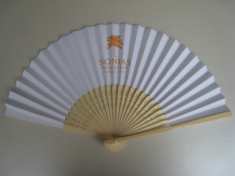 Fan Face Printed Paper Fan Wedding Favors Paper Fan Customized Etsy