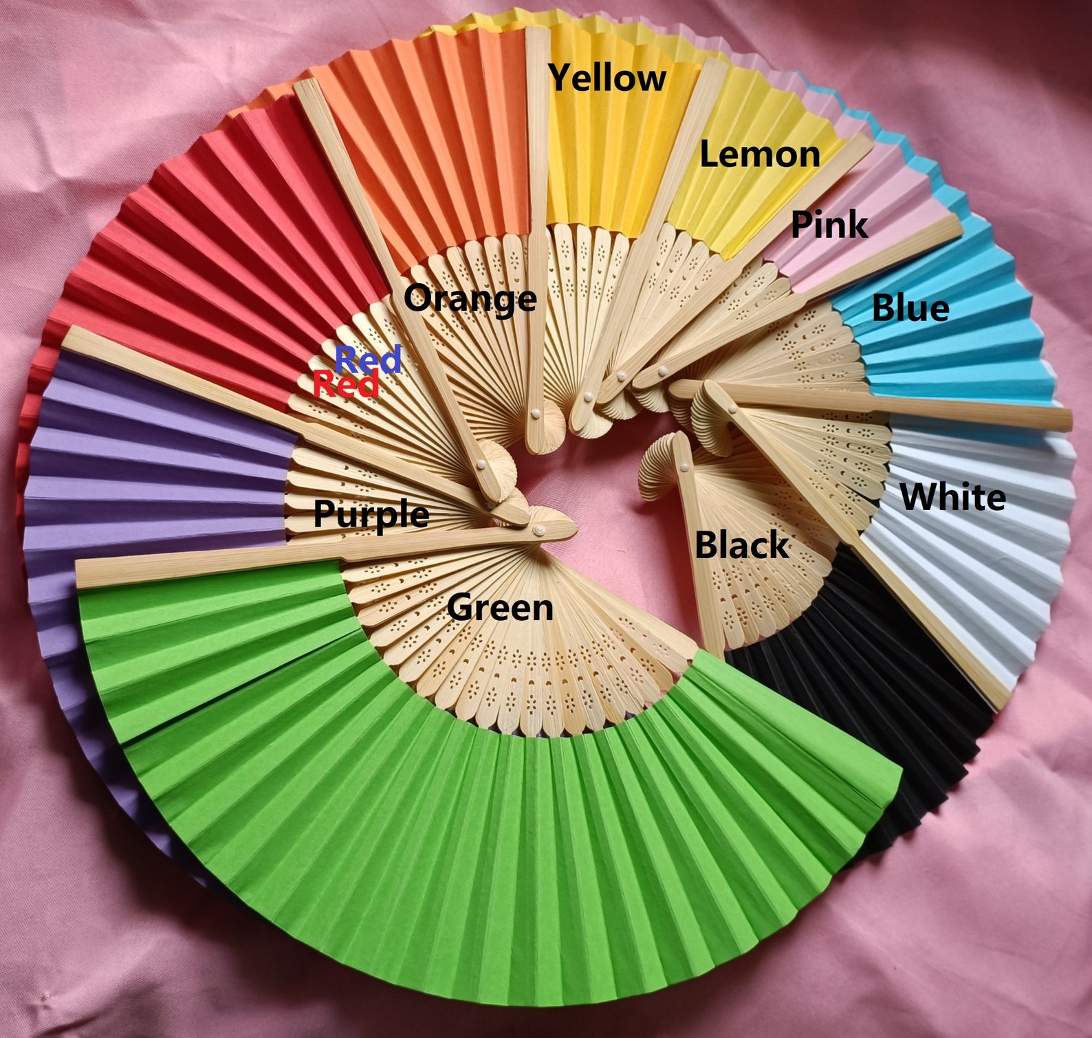 Custom Paper Fans on Handle and Fan Face. Printed Paper Fans Etsy