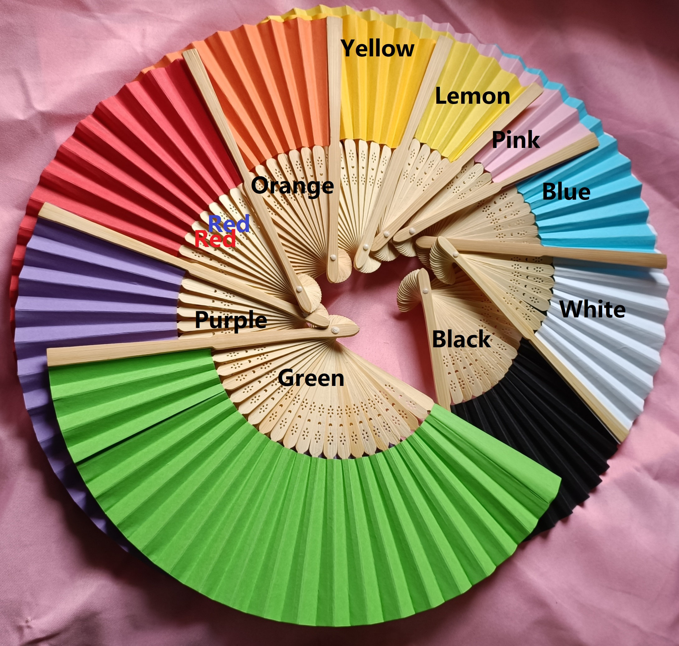 Colourful Personalized Paper Fans on Handle for Wedding Favors Etsy Australia