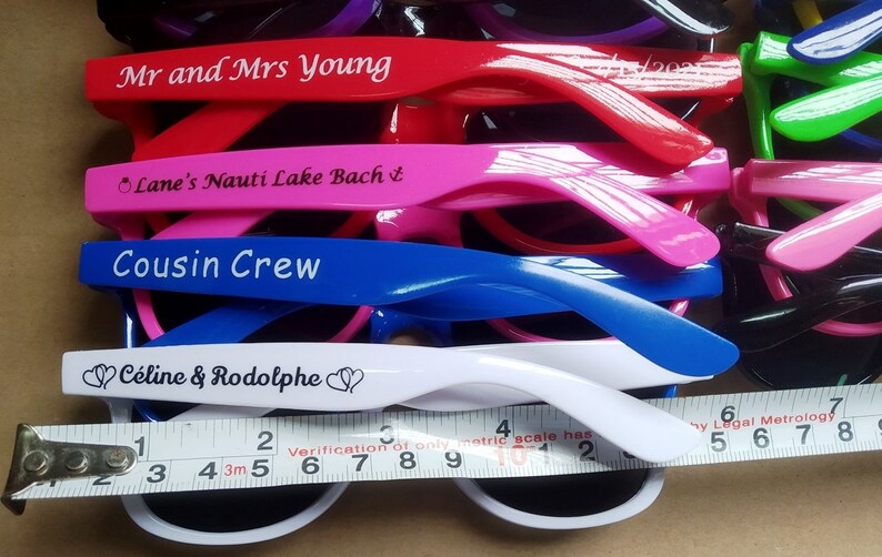 Personalised Sunglasses Wedding Favors Bridal Shower Favors Etsy