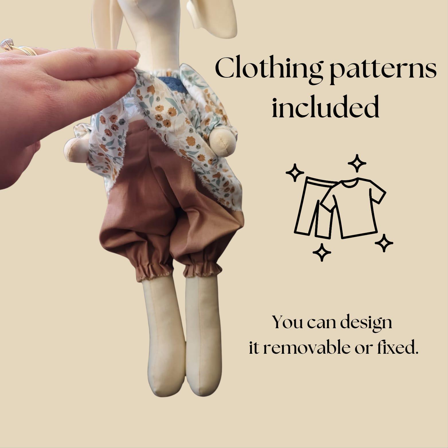 38 Cm Bunny Sewing Pattern PDF | Stuffed Rabbit Toy Pattern | Digital ...