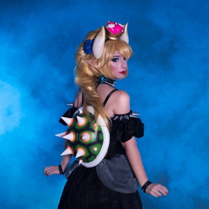 Bowsette hairband, super crown, horns and shell cosplay