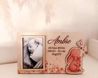 Cadre photo bébé personnalisé , cadeau de naissance avec prénom - Etsy ...