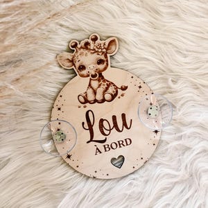 Baby on board personalizowany panel na samochód z imieniem dziecka