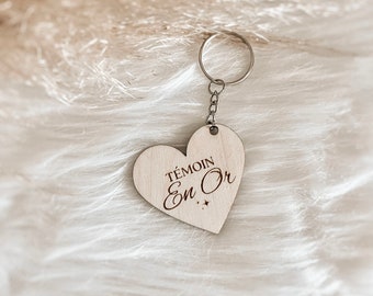 Gold key ring to personalize with the text of your choice