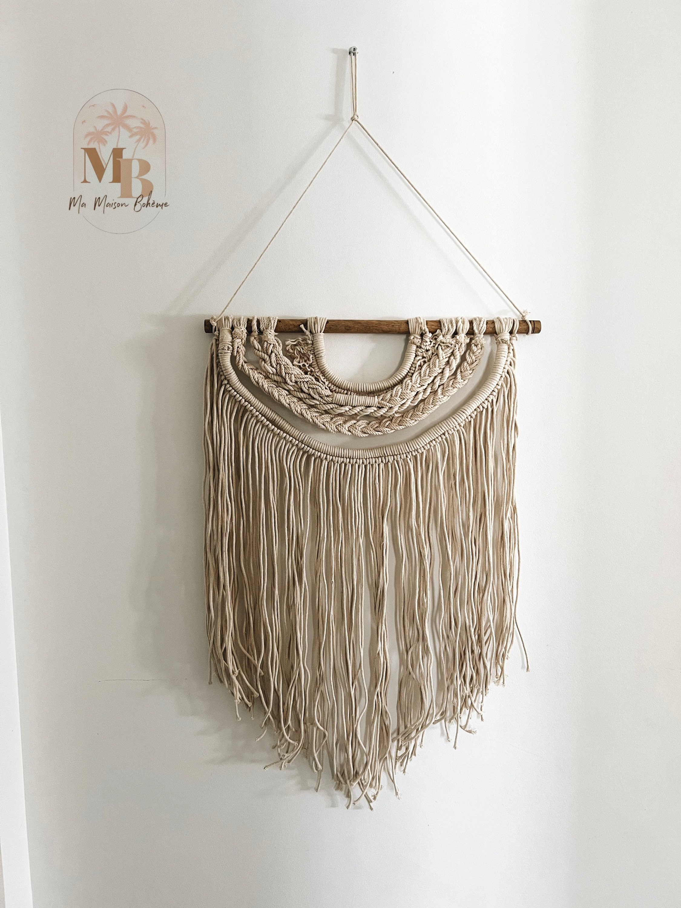 Suspension en Macramé - Décoration Murale Bohème