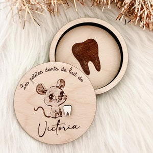 Milk tooth box for children with personalized engraving image 1