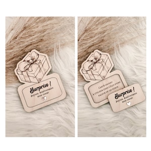 Coffret surprise carte cadeau personnalisé