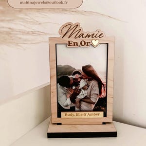 Moldura com foto e frase gravada para Dia da Avó, Dia do Avô, presente de aniversário, presente para madrinha/padrinho...