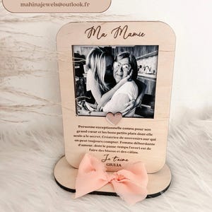 Moldura com foto e texto gravado para Dia da Avó, Dia do Avô, presente de aniversário, presente para madrinha/padrinho...