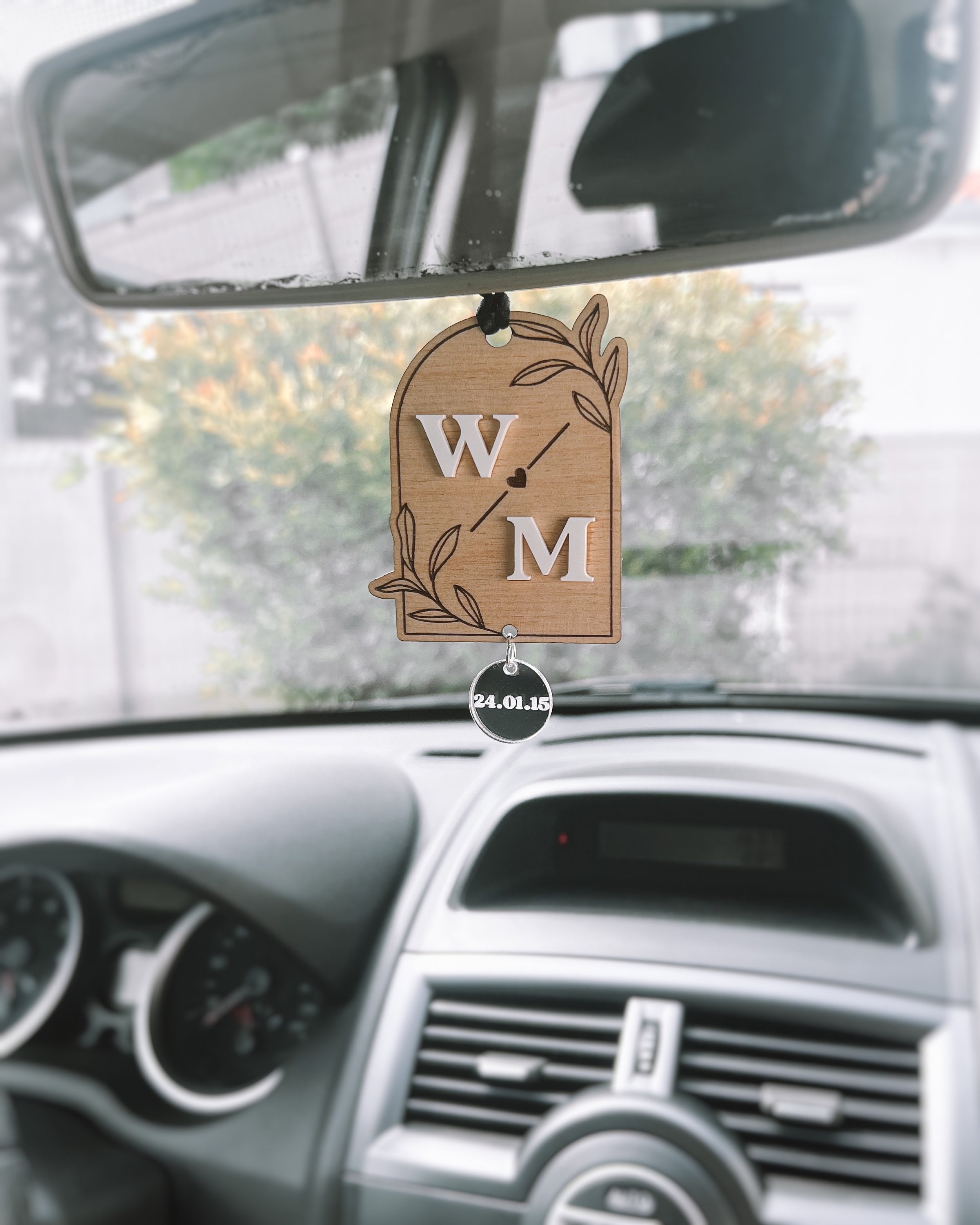 Personalisierter Sattel Acryl Schlüsselanhänger Auto View Mirror Hanging  Decor