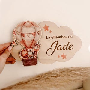 Children&#39;s door sign with personalized first name