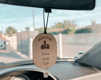 Car jewelry to personalize to hang on the rearview mirror, mom gift, Mother's Day