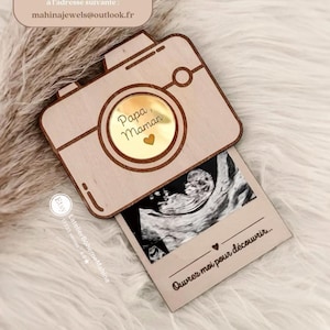 Originele zwangerschapsaankondiging – verrassende echocameraset – aankondiging aan de aanstaande vader en de grootouders – idee voor een zwangerschapsaankondiging