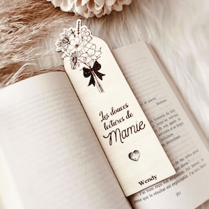 Personalized bookmark grandma, mom, grandmother gift, family gift