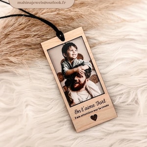 Joyas de coche personalizadas para colgar en el espejo retrovisor, regalo personalizado, foto impresa