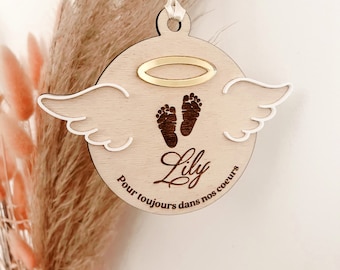 Personalized angel Christmas ball for babies, animals, adults