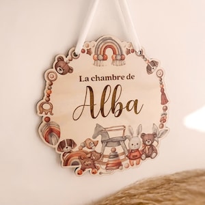 Children&#39;s door sign with personalized first name