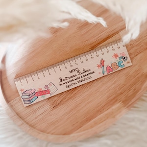 Teacher Ruler End of Year Gift, School, Class, School Teacher Gift, Personalized Teacher Door Decoration