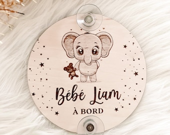 Bébé à bord panneau personnalisé pour voiture