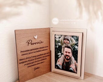 Cornice personalizzata con foto e testo per la festa della mamma, la festa dei nonni, regalo di compleanno, regalo per madrina/padrino